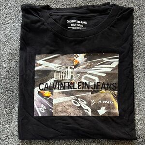 Calvin Klein Jeans Black Short Sleeve Tee